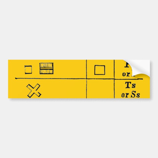 ägyptische Hieroglyphen Autoaufkleber (Vorne)