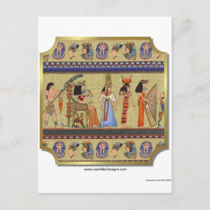 Ägyptische Hieroglyphen Bekleidung, Geschenke Samm Postkarte