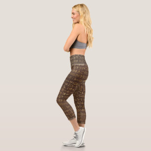 ägyptische Hieroglyphen Capri Leggings