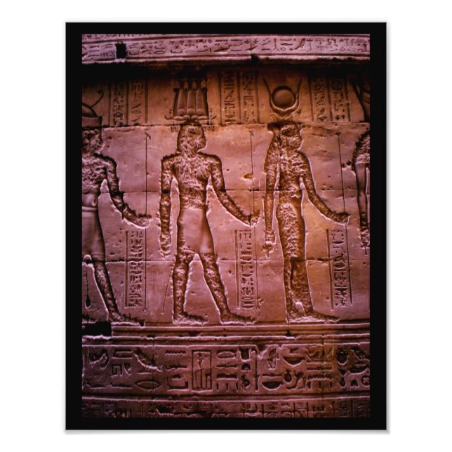 ägyptische Hieroglyphen Fotodruck (Vorne)