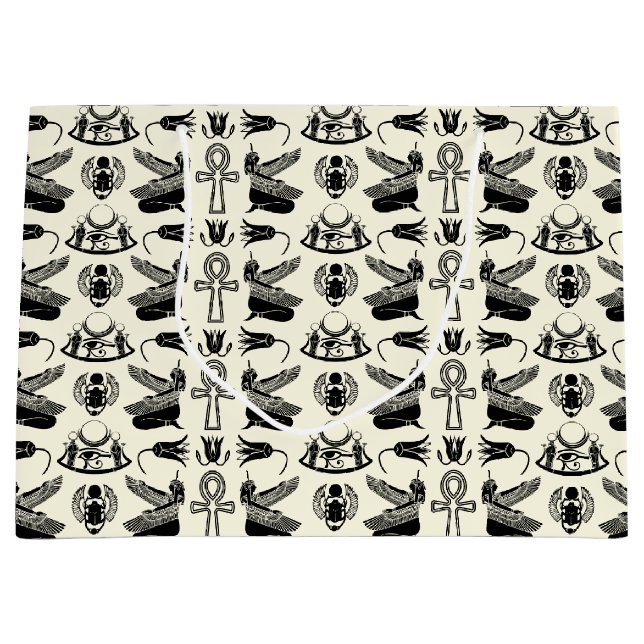 Ägyptische Hieroglyphen-Geschenktasche Große Geschenktüte (Vorderseite)