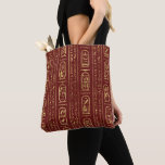 Ägyptische Hieroglyphen Gold auf rotem Leder Tasche<br><div class="desc">Ägyptische Hieroglyphen Gold auf rotem Leder</div>