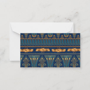 Ägyptische Hieroglyphen Goldkäfer Golden Glitter Mitteilungskarte