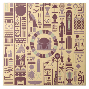 Ägyptische Hieroglyphen Keramikfliese