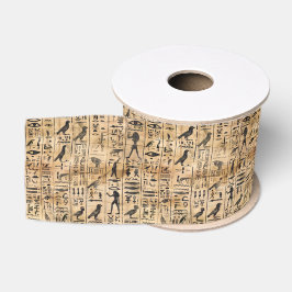 Ägyptische Hieroglyphen Vogelmuster 2 Ripsband