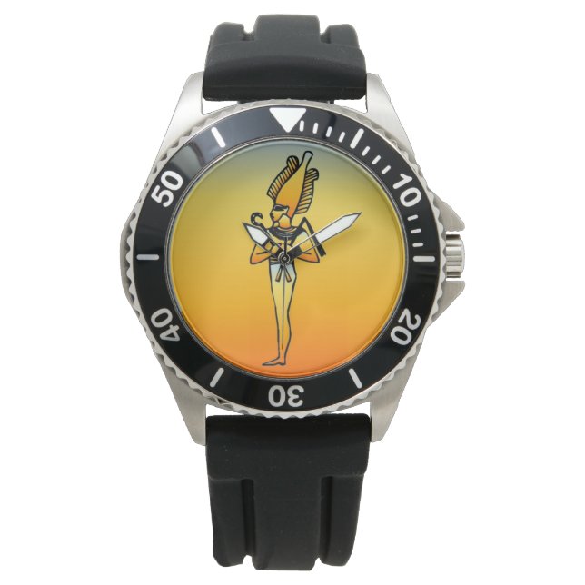 Ägyptische Hieroglyphics beobachten Armbanduhr (Vorderseite)