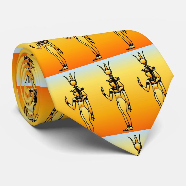 Ägyptische Hieroglyphics Neck Tie Krawatte (Gerollt)