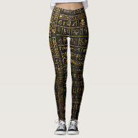 Ägyptische Hieroglyphische Leggings
