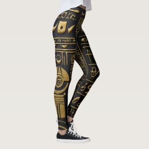Ägyptische Hieroglyphische Leggings