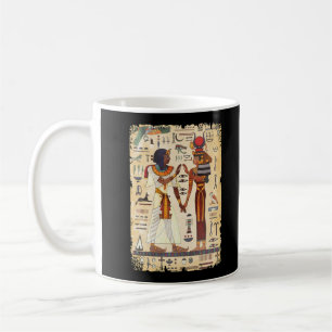 Ägyptische Hieroglyphische Mauer Wandmalerei Ägy Kaffeetasse