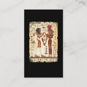 Ägyptische Hieroglyphische Mauer Wandmalerei Ägy Visitenkarte