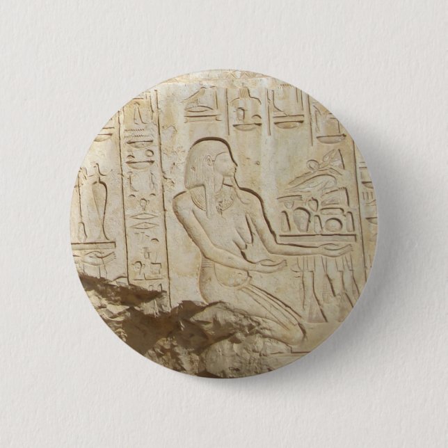 Ägyptische Hieroglypische Schaltfläche Button (Vorderseite)