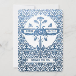Ägyptische Hochzeitseinladungen im Jugendstil - Bl Einladung