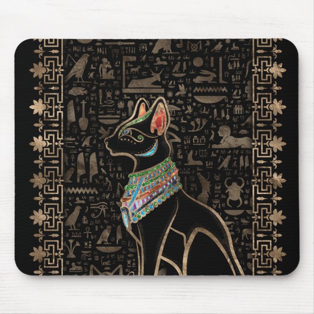 Ägyptische Katze - Bastet Mousepad (Vorne)