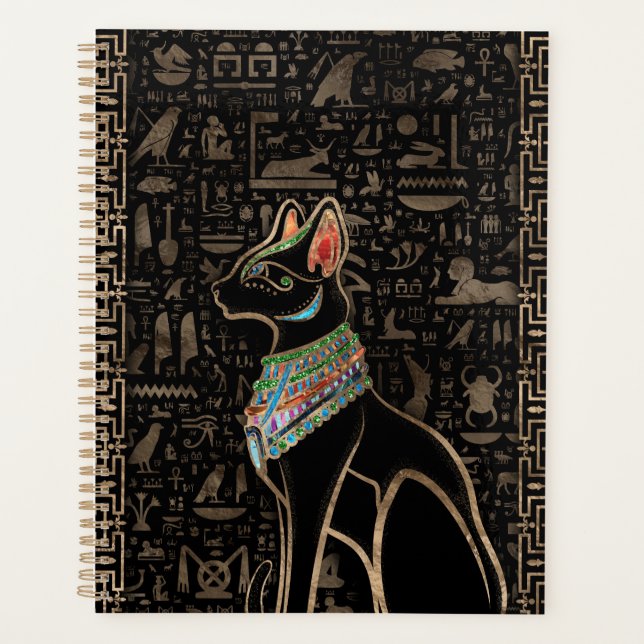 Ägyptische Katze - Bastet Planer (Vorderseite)