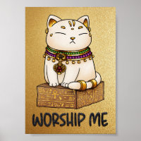 Ägyptische Katze Gott Bastet verehren mich