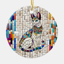 Ägyptische Katze - Mosaikkunst