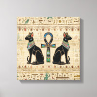 Ägyptische Katzen und Knöchelkreuz