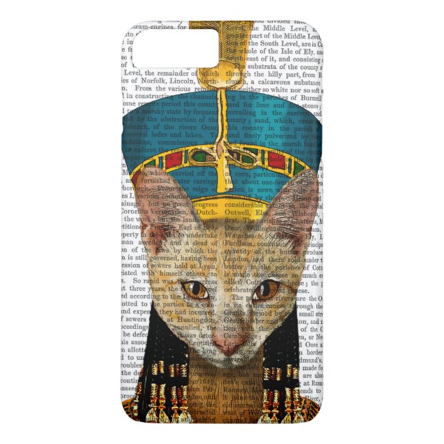 Ägyptische Königin Cat Case-Mate iPhone Hülle (Rückseite)