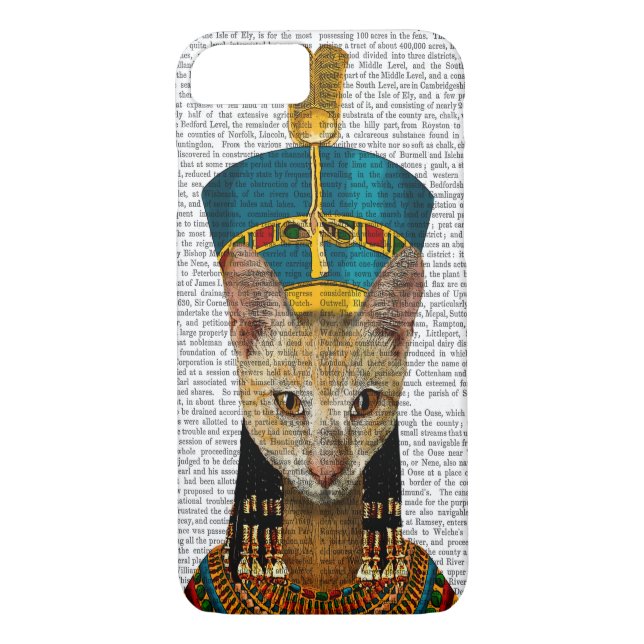 Ägyptische Königin Cat Case-Mate iPhone Hülle (Rückseite)