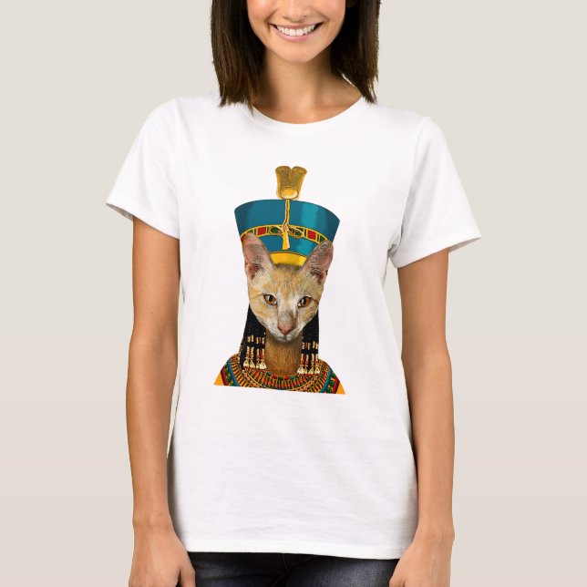 Ägyptische Königin Cat T-Shirt (Vorderseite)