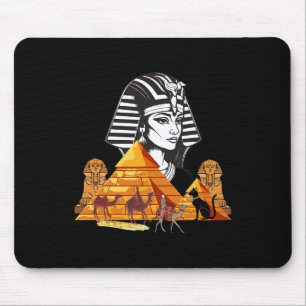 Ägyptische Königin Kleopatra Kopf Pyramid Ancient  Mousepad