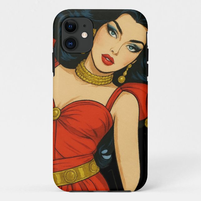 Ägyptische Königin Nefertiti Handy Fall Case-Mate iPhone Hülle (Rückseite)