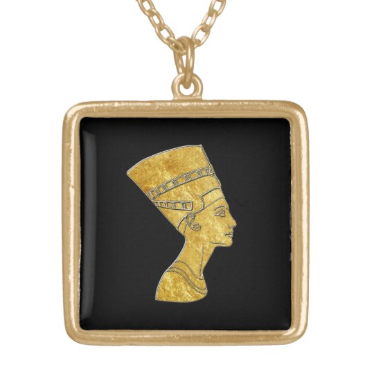 Agyptische Konigin Nefertiti Ihre Vergoldete Kette Zazzle Ch