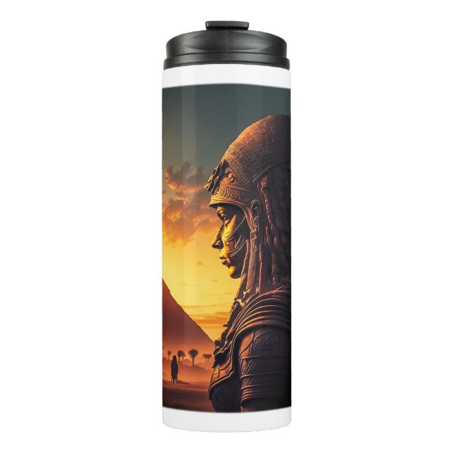 Ägyptische Königin Thermal Tumbler Thermosbecher (Vorderseite)