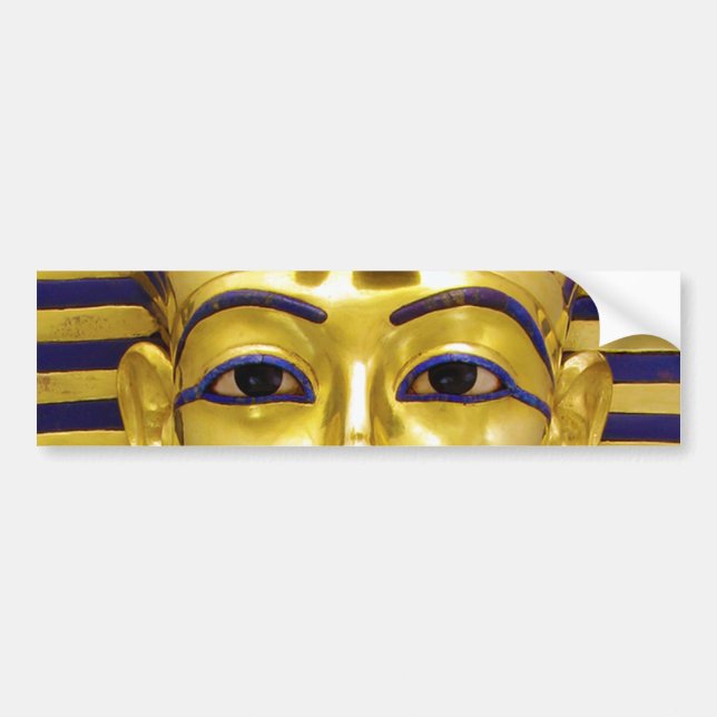 Ägyptische Königliche Goldene Maske Autoaufkleber (Vorne)