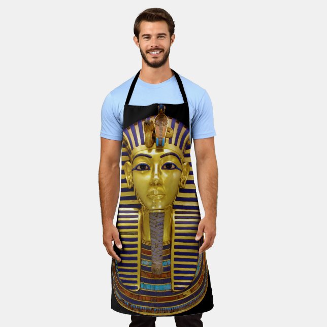 Ägyptische Königliche Goldene Maske Schürze (Getragen)