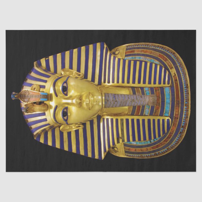 Ägyptische Königliche Goldene Maske Seidenpapier (Vorderseite)