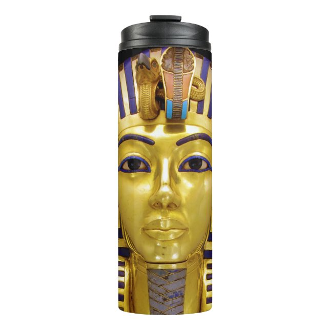 Ägyptische Königliche Goldene Maske Thermosbecher (Vorderseite)