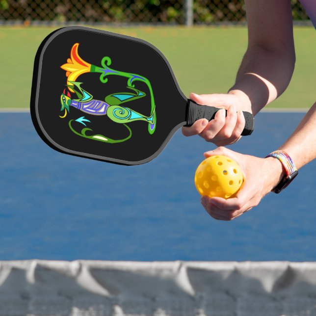 Ägyptische Kunst und Lotus-Blume Pickleball Schläger (InSitu)
