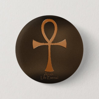 Ägyptische Kupfer-Effekt-ANKH-Tasten Button