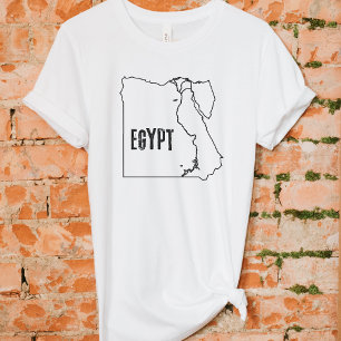 Ägyptische Landkarte Ägyptische nationale Grenzlin T-Shirt