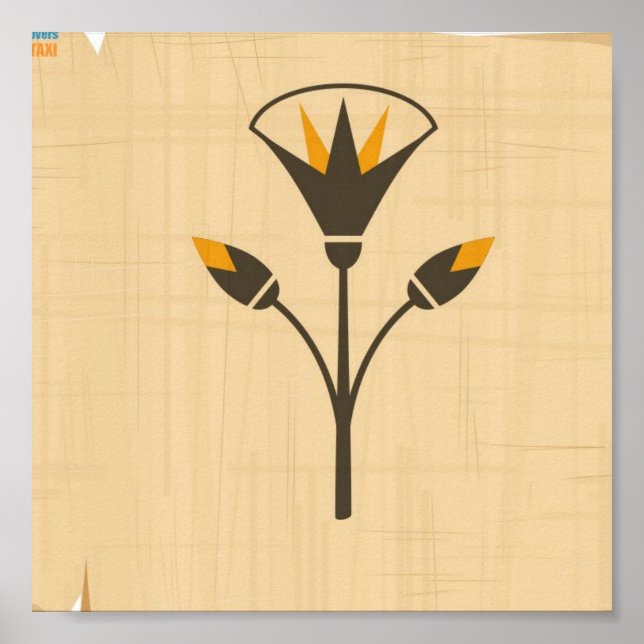 Ägyptische Lotus-Blume Poster (Vorne)