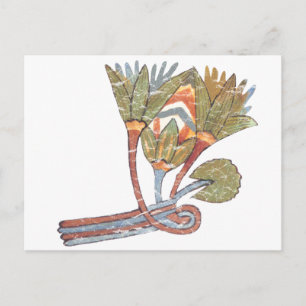 Ägyptische Lotus-Blume Postkarte