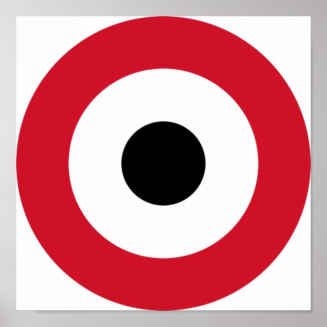Ägyptische Luftwaffe Roundel Poster (Vorne)