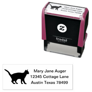 Ägyptische Mau Cat-Bild Selbstadressen-Briefmarke Permastempel