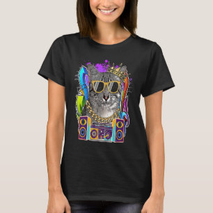 Ägyptische Mau Cat Hip Hop 90er Rap Music T-Shirt