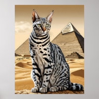 Ägyptische Mau-Katze - Kunstdrucken