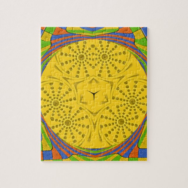 Ägyptische Motif Art Print Checkered Frame Design (Vertikal)