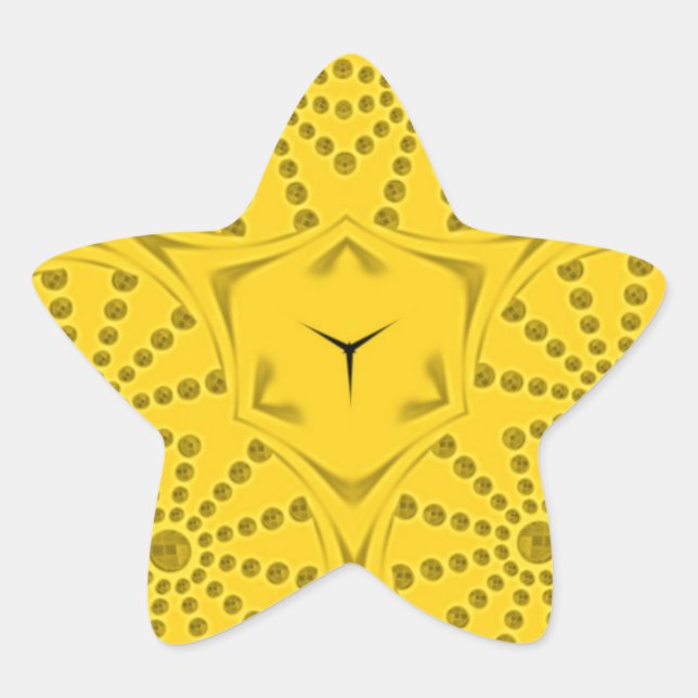 Ägyptische Motif Art Print Checkered Frame Design Stern-Aufkleber (Vorderseite)