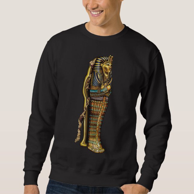 Ägyptische Mumie in Sarcophagus, Horror, Halloween Sweatshirt (Vorderseite)