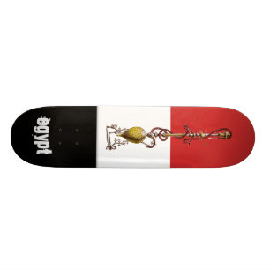 Ägyptische Nationalflagge Skateboard