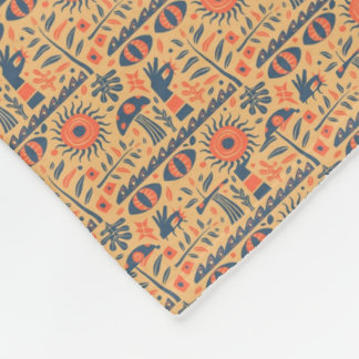 ägyptische Pattern-Fleece wirft Decken