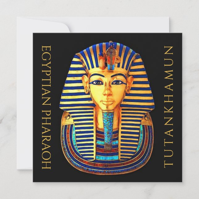 Ägyptische Pharao Tutankhamun Hi-Def-Flachkarte (Vorderseite)