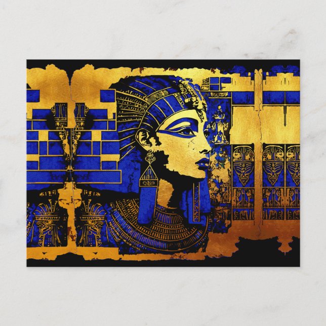 Ägyptische Pharaonenmanuskripte Postkarte (Vorderseite)