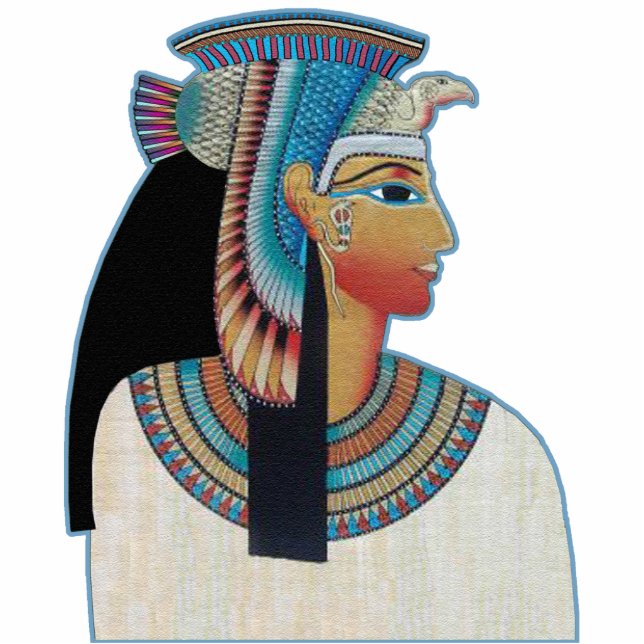 Ägyptische Prinzessin Freistehende Fotoskulptur (Vorne)
